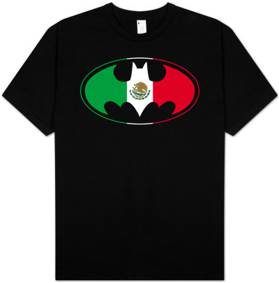 Batman - Mexican Flag Logo T-Shirt | MonsterMarketplace.