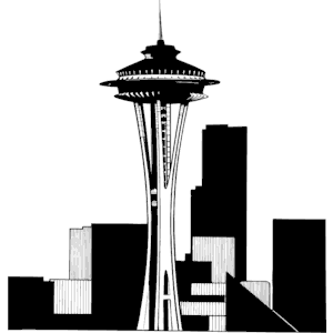 Space Needle clipart, cliparts of Space Needle free download (wmf ...