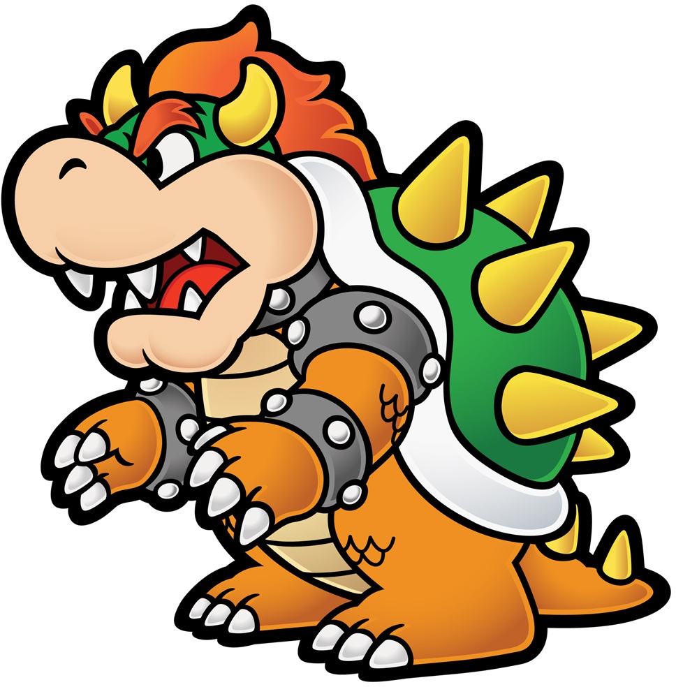 Bowser colouring pages