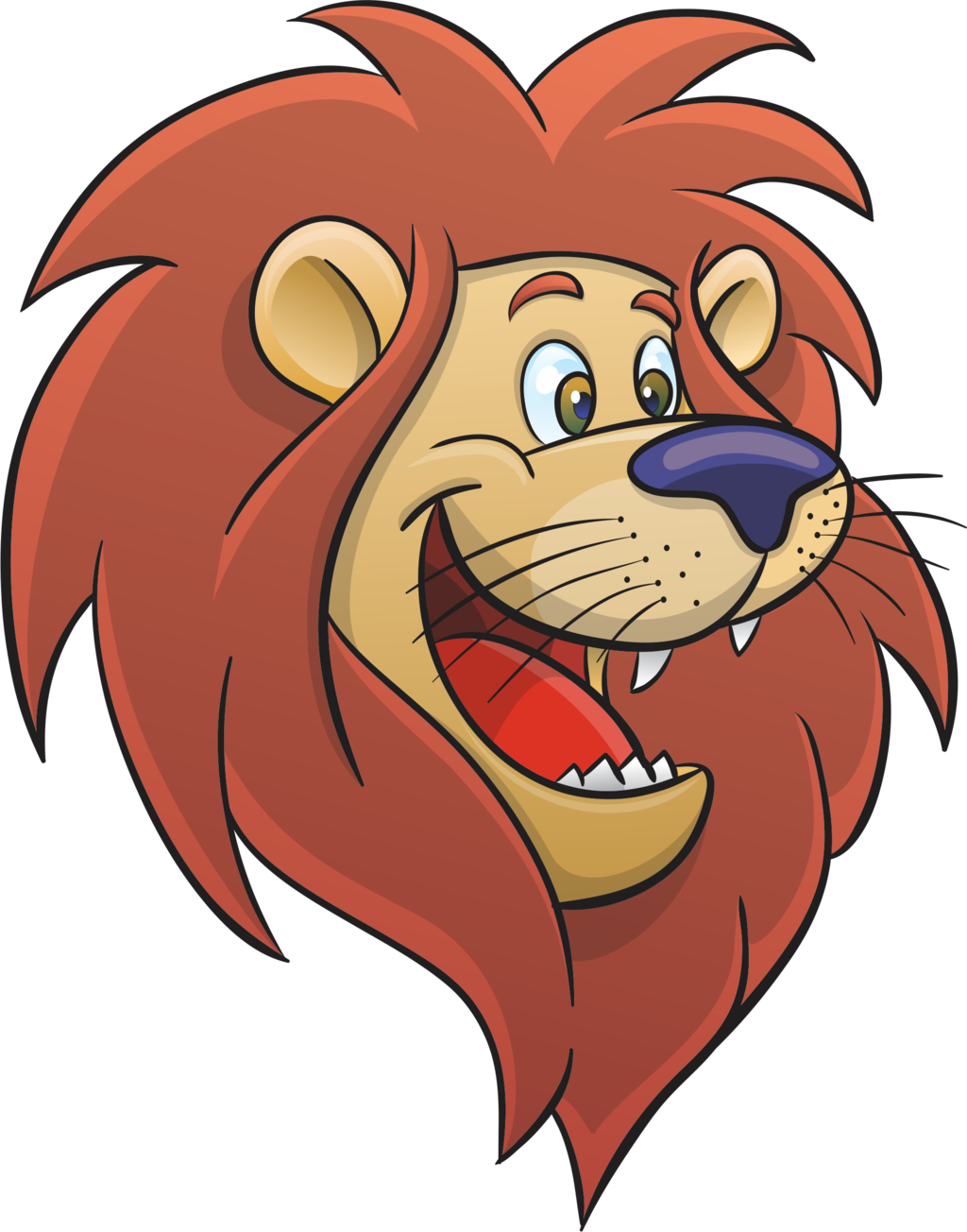 Cartoon Lion Face