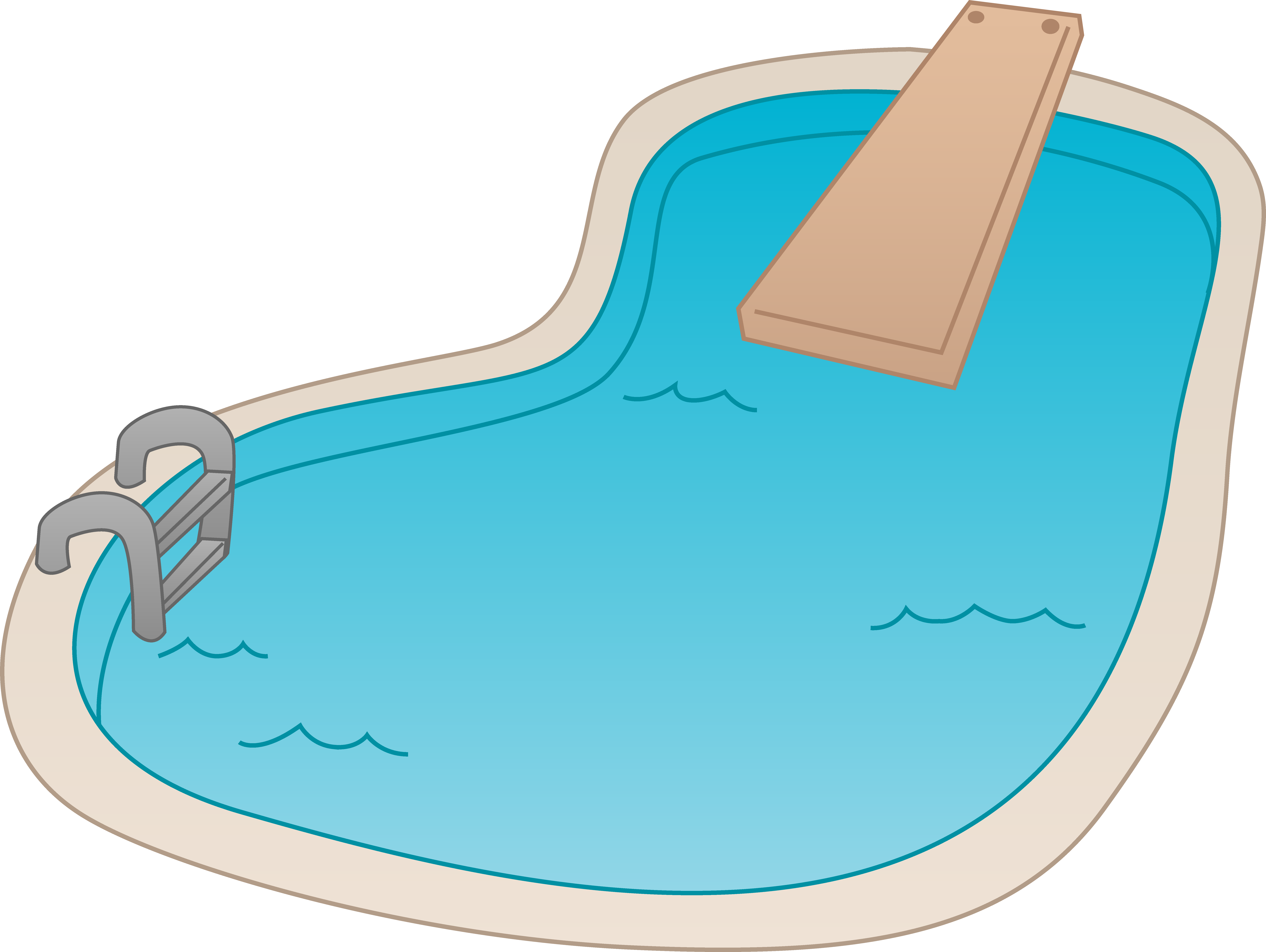 Swimming Pool With Diving Board Free Clip Art » Swimming Pool Cartoon Imagesswimming Pool With Diving Board ...