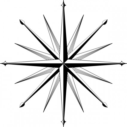 Wind Rose Compass Rose clip art Free vector in Open office drawing ...