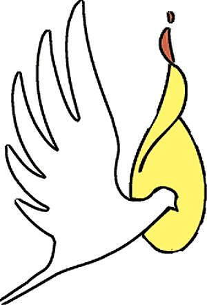 Two Hearts Design - Sacrament of Confirmation Clipart