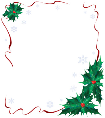 Christmas Ribbon Borders