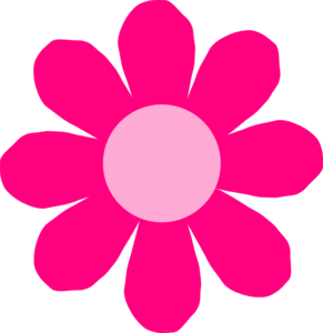 Pink Daisy Flower clip art - vector clip art online, royalty free ...
