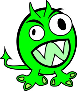 Green Monster clip art - vector clip art online, royalty free ...