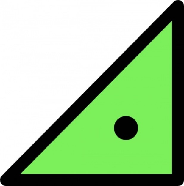 Triangle With Dot clip art | Download free Vector