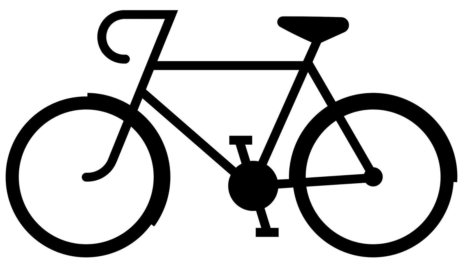 bicycle clip art silhouette - photo #15