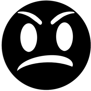 Angry Face Draft 1 clip art - vector clip art online, royalty free ...