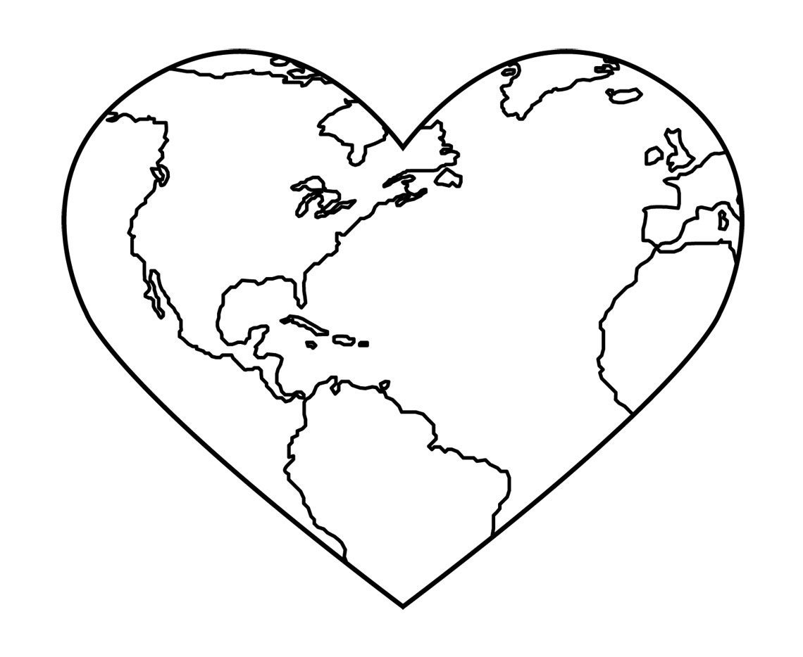 earth heart clipart - photo #31