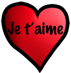Je Taime Free Heart Clipart, Echo's French Heart Clipart Je t'