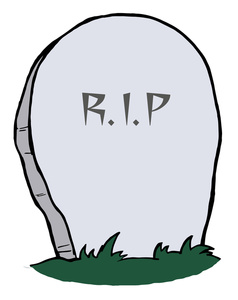 Tombstone Clipart Image - RIP on a Gravestone