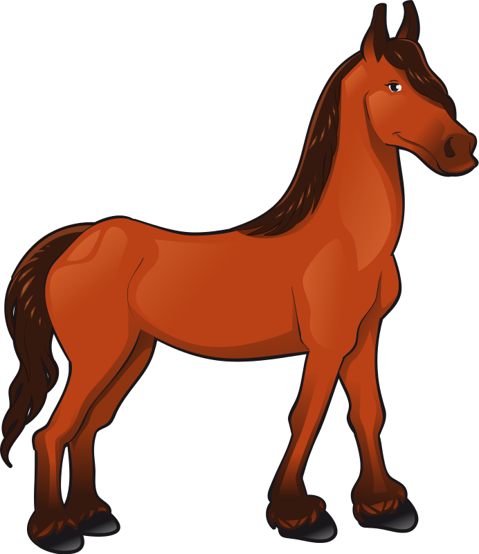 Horse clip art vector