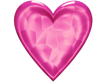 Heart D Jeweled Pink | Free Images - vector clip art ...