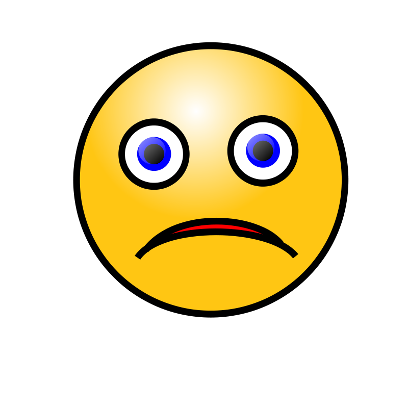 Free Clipart: Emoticons: Sad face | People | nicubunu