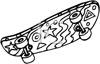 Skateboard Clipart On A Skateboard Making A