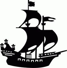 Pirate ship silhouette clip art - ClipartFox