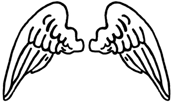 Best Photos of Printable Cupid Wings - Angel Wings Drawings ...