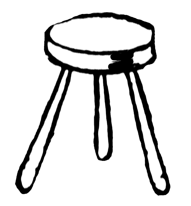 clipart three leg stool - photo #5