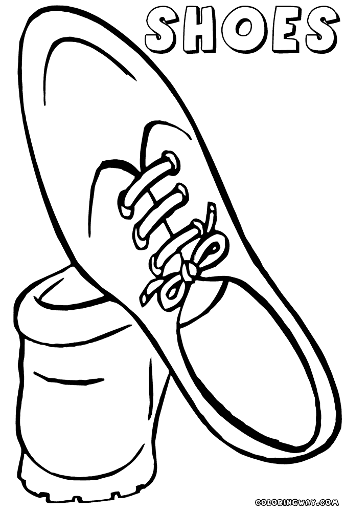 Shoes coloring pages | Coloring pages to download and print
