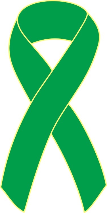 Kidney Cancer Awareness Ribbon Pins - Kelly Green