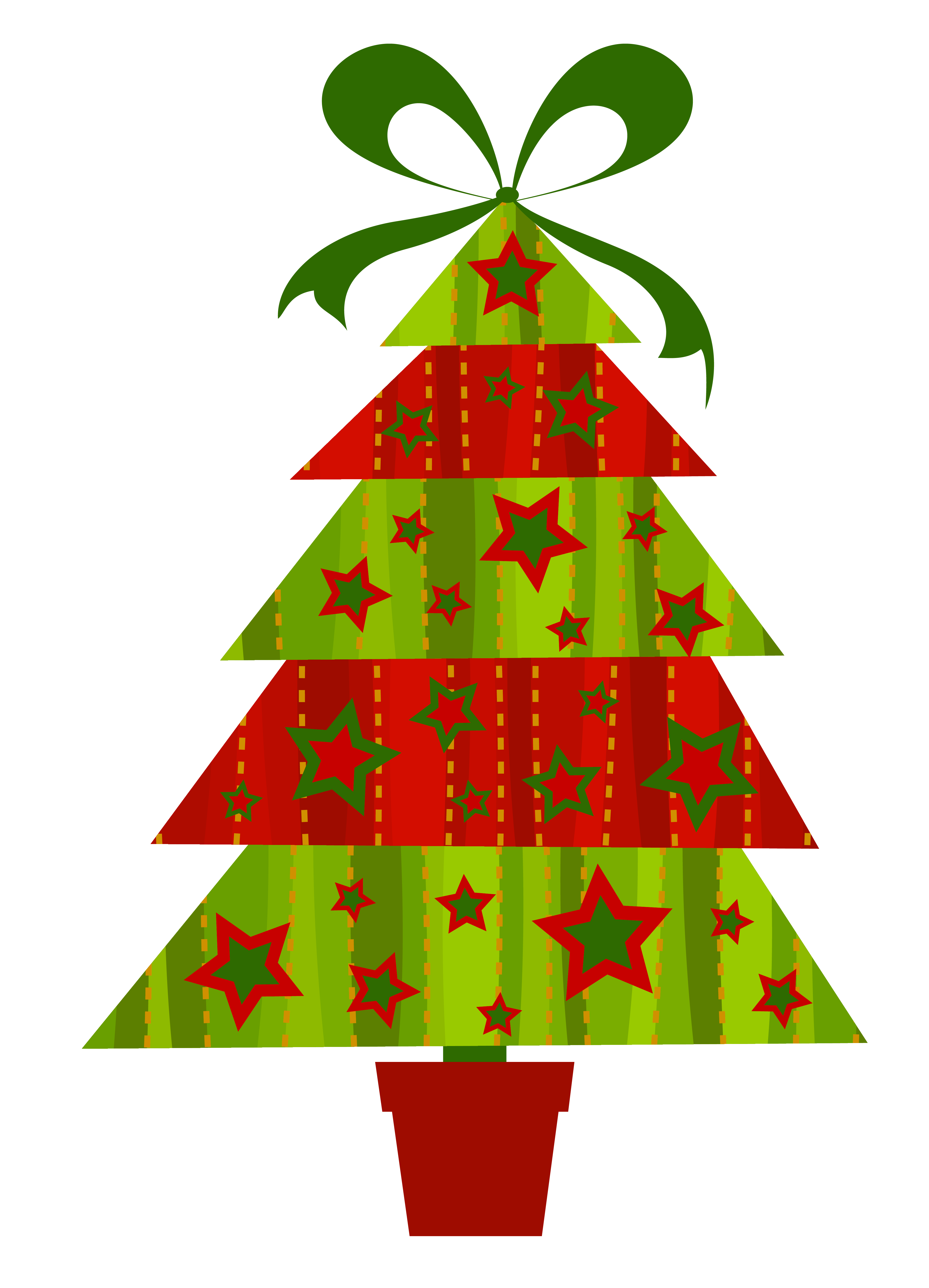 Modern Christmas Tree Clip Art ClipArt Best