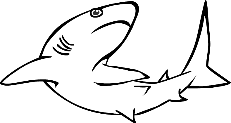 Great White Shark Coloring Pages - Free Clipart Images