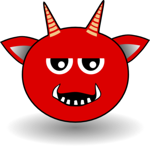 Red Devil Head Cartoon Clip Art - vector clip art ...