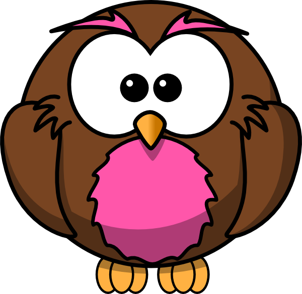 pink owl clip art free - photo #31