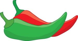 Chili Peppers Clipart Image - Fresh, Hot Chili Peppers - Red Chili ...