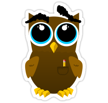 Cartoon Owl" Stickers by webart | Redbubble