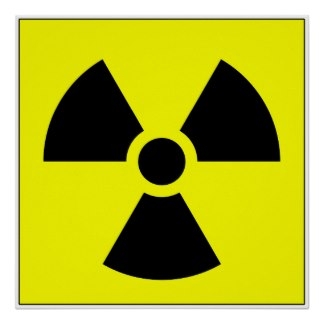 Radiation Trefoil Sign Symbol Warning Sign Symbol Posters
