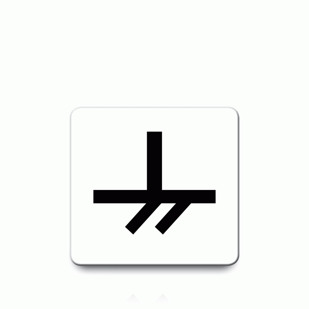 Buy Ground Earth Symbol Labels | Plug Marking Stickers