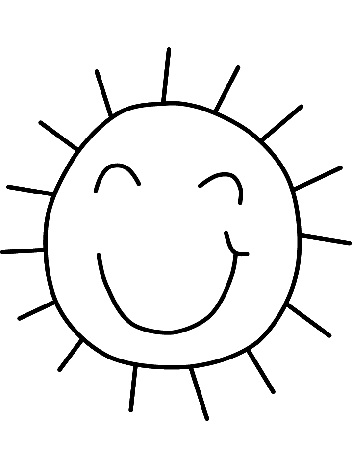 Sun Coloring Pages For Kids - AZ Coloring Pages