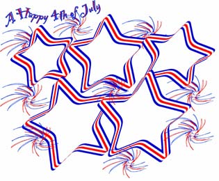 Freebie scrapbook pages, 4th of July, frames, clip art,
