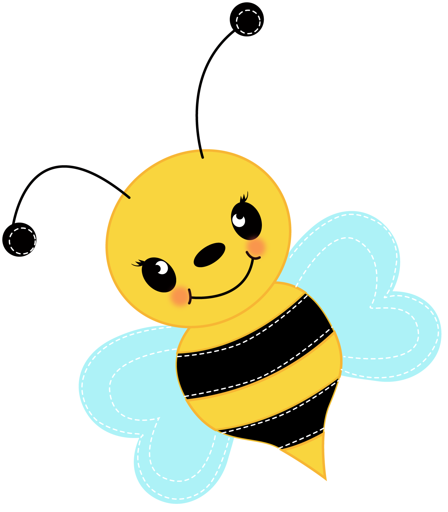 Cute Bee Clipart - Free Clipart Images