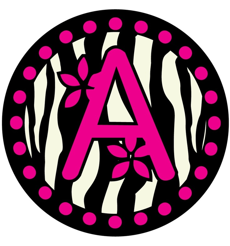 Pink Zebra Print Bubble Letters Clipart Best