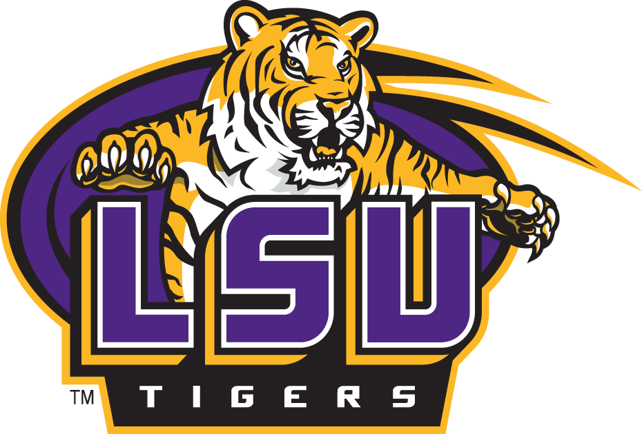 LSU Tigers Secondary Logo - NCAA Division I (i-m) (NCAA i-m ...