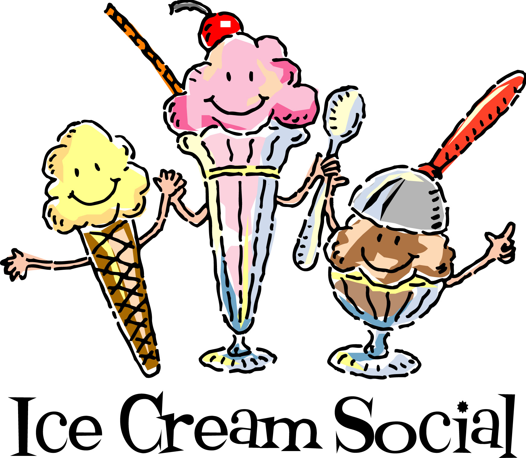 Ice Cream Social Clip Art | Jos Gandos Coloring Pages For Kids