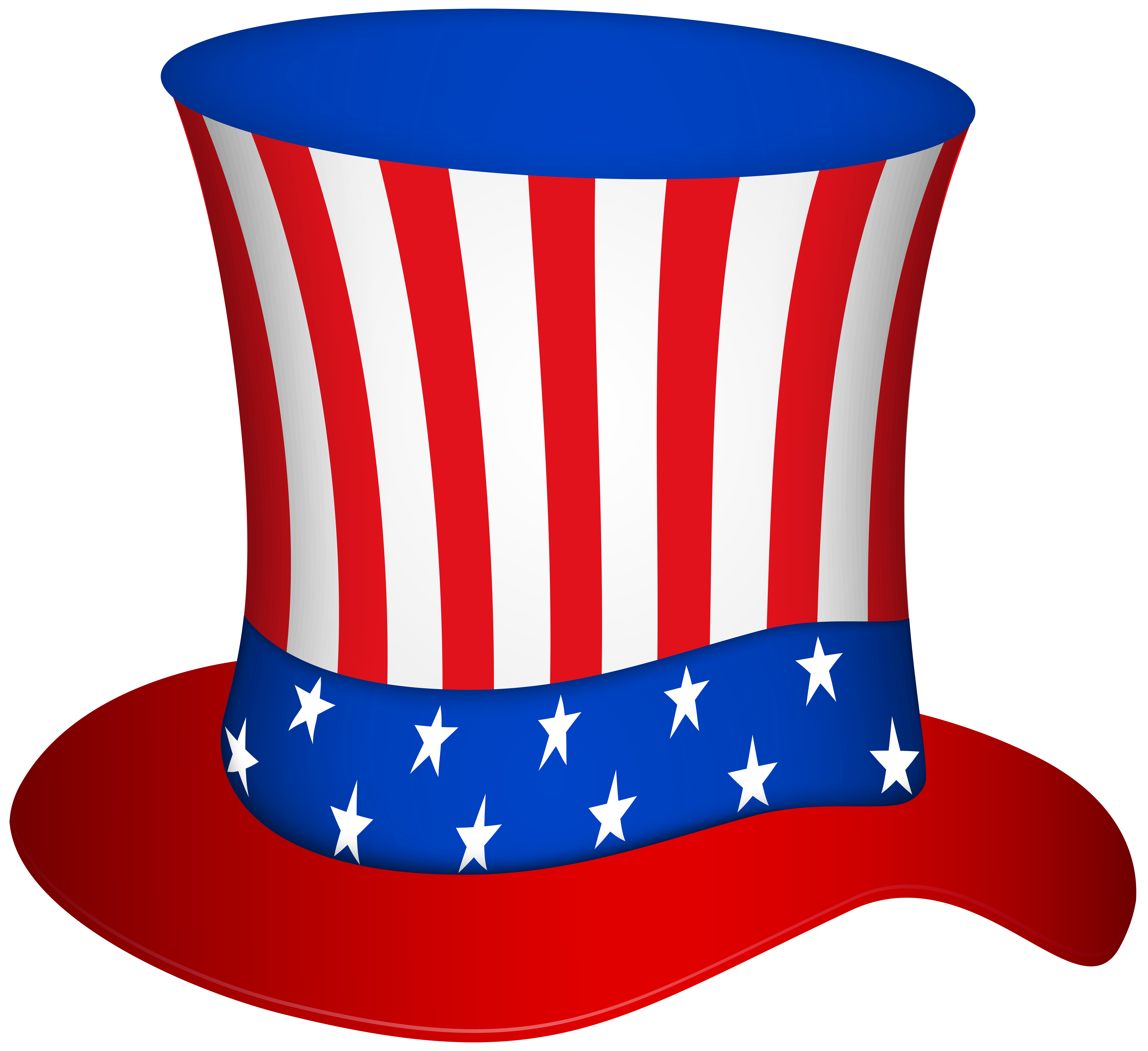 Uncle Sam Hat PNG Transparent Clip Art Image