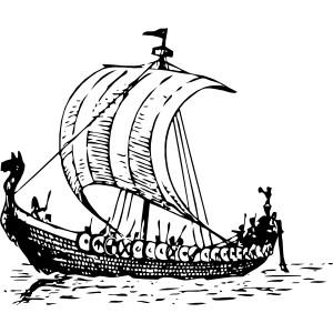 Viking Ship clip art - vector clip art online, royalty free ...