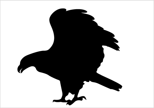 Eagle Silhouette Vector Download Bird Silhouette Silhouette Graphics