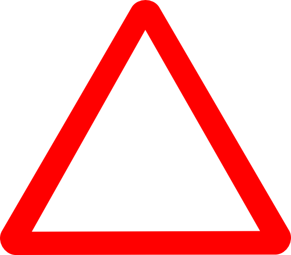 Clip art warning triangle