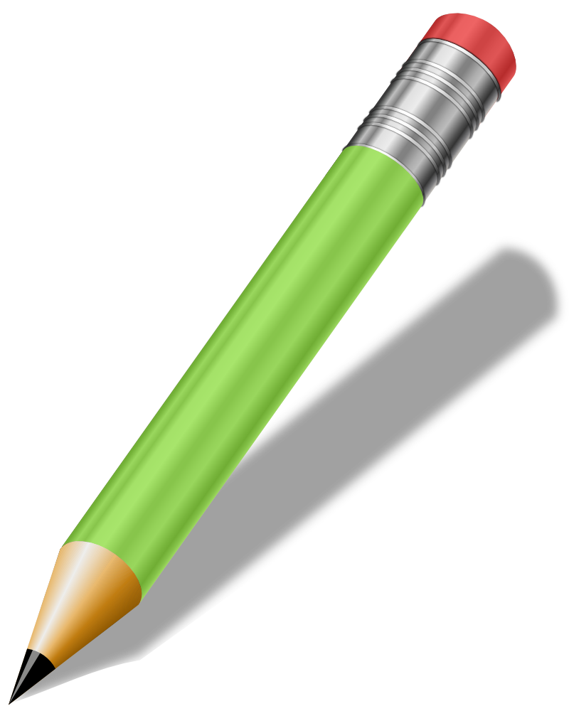 OnlineLabels Clip Art - Short Realistic Pencil