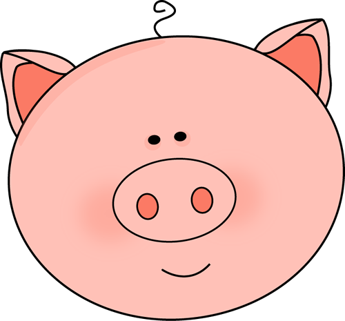 Pig face clip art