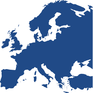 Clipart - Map of Europe (equidistant)