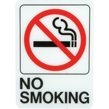 Plastic No Smoking Sign, 7 X 5" | HD Supply
