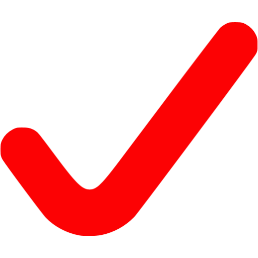 Red check mark 6 icon - Free red check mark icons