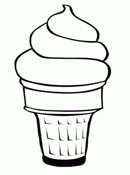 Line Art Ice Cream : Ice cream line drawing sunday clipart best