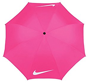 Amazon.com : Nike Golf 62" Windproof Umbrella Black/Pink Pow ...